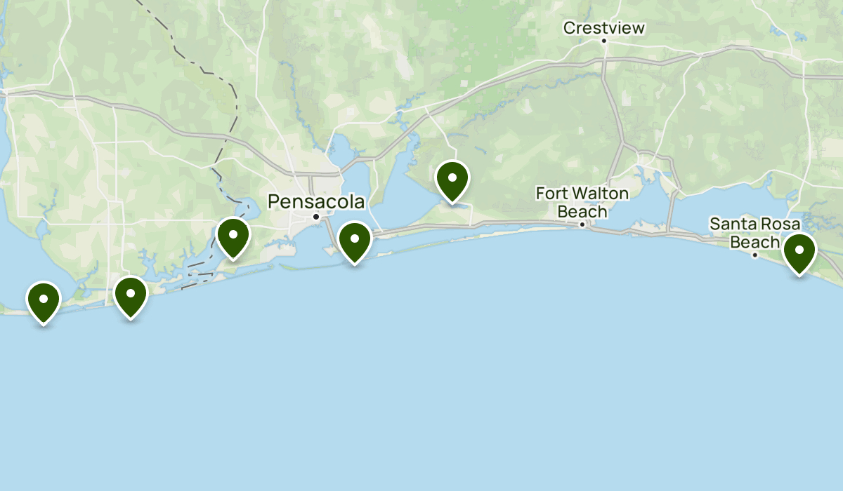 Navarre Florida | List | Alltrails for Navarre Beach Florida on Map