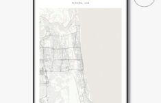 Neptune Beach Map Poster, Neptune Beach Map Print, Neptune Beach with Map of Neptune Beach Florida
