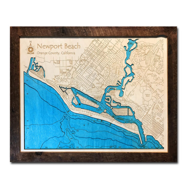 Map of California Newport Beach