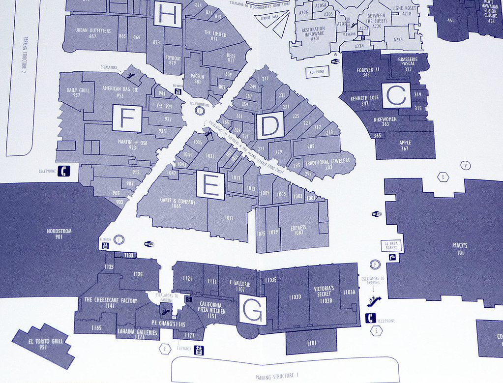 Newport Beach Fashion Island Directory (13) | David Valenzuela regarding Map Of Fashion Island Newport Beach Ca