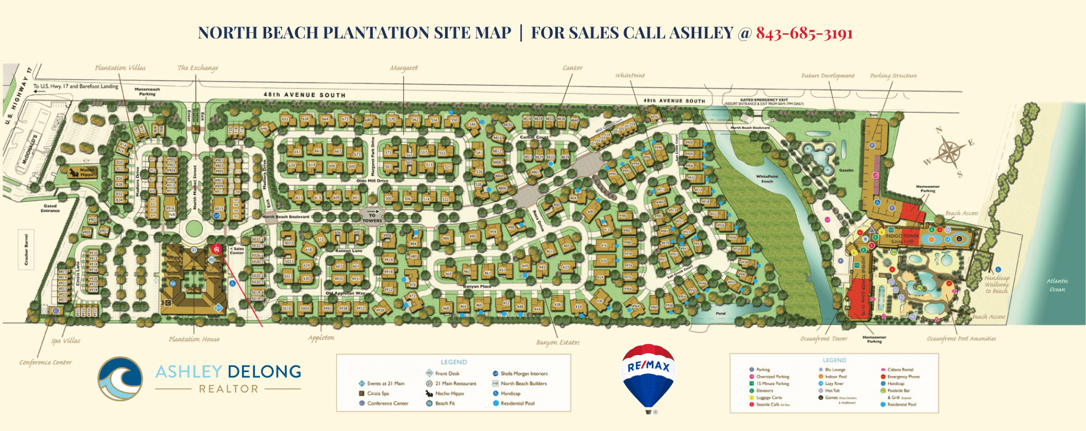 North Beach Plantation Map pertaining to North Beach Resort and Villas Map