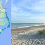 North Carolina Beaches Map With Live Cameras | Complete List Pertaining To Map Of Nc Coastal Beaches