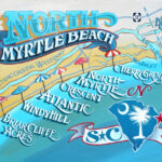 North Myrtle Beach Sc Art Print, South Carolina Art, Beach House Decor,  Travel And Vacation Map, Memory Gift, House Warming, Thank You Gift    Etsy.de Throughout Map Of North Myrtle Beach Sc
