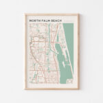 North Palm Beach Map Poster, North Palm Beach Print, North Palm With Map Of North Palm Beach