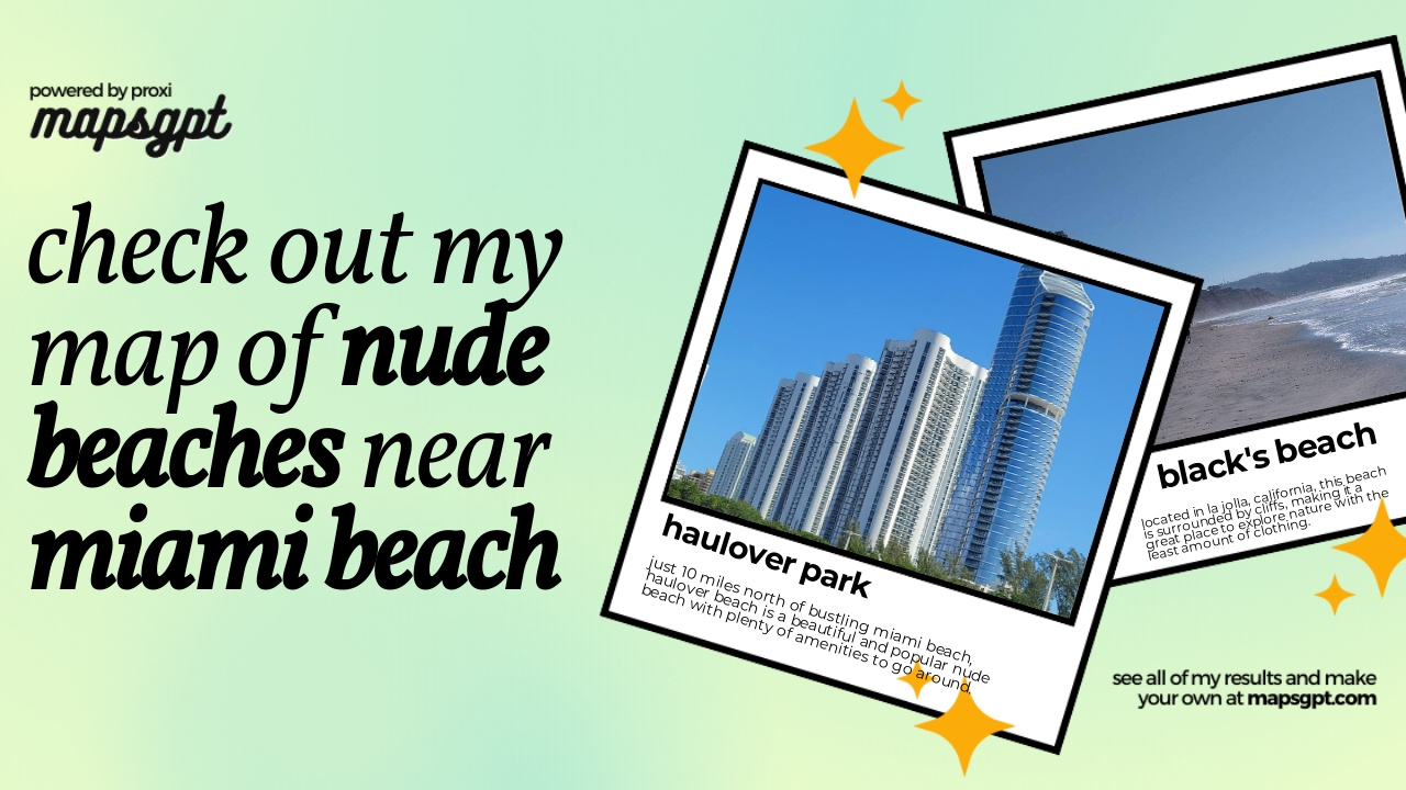 Nude Beaches Near Miami Beach - Interactive Map! for Nude Beaches in Florida Map