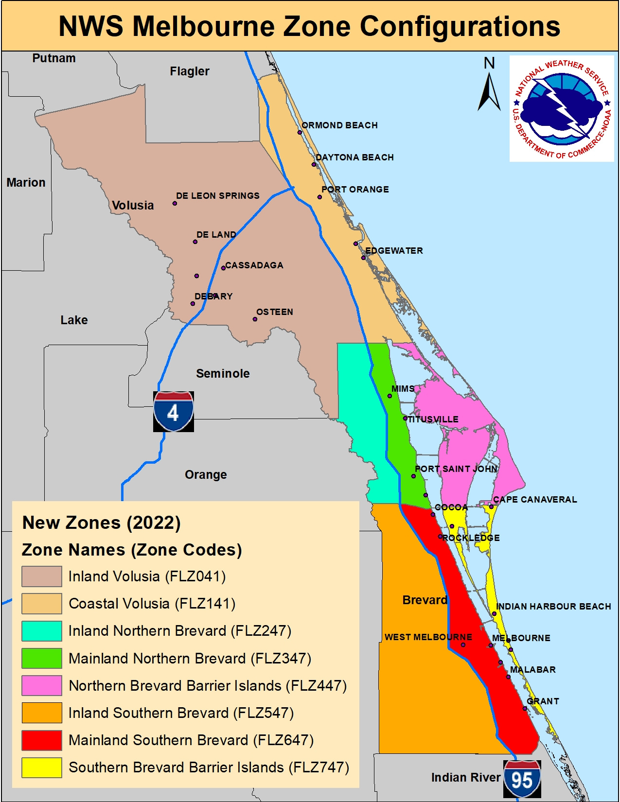 Nws Melbourne Zone Changes 2022 with regard to Map Of Melbourne Beach Fl