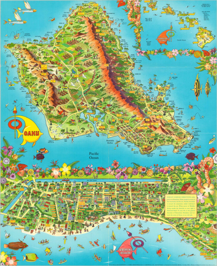 Map of Oahu Hawaii Beaches