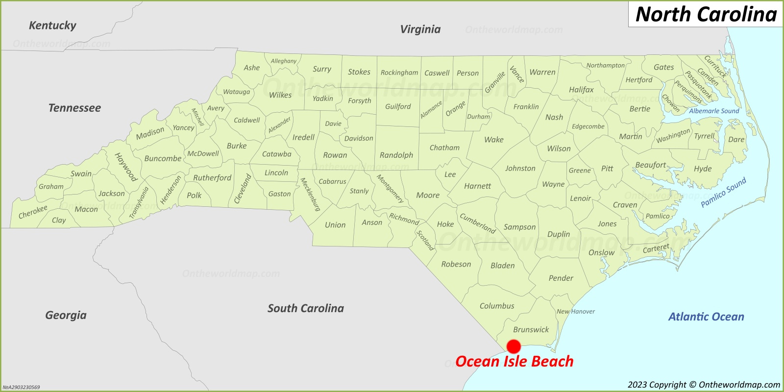 Ocean Isle Beach Map | North Carolina, U.s. | Detailed Maps Of inside Ocean Isle Beach Nc Map
