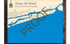 Ocean Isle Beach, Nc Nautical Wood Maps pertaining to Map Ocean Isle Beach Nc