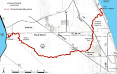 Ocean To Lake Hiking Trail in Lake Trail Palm Beach Map