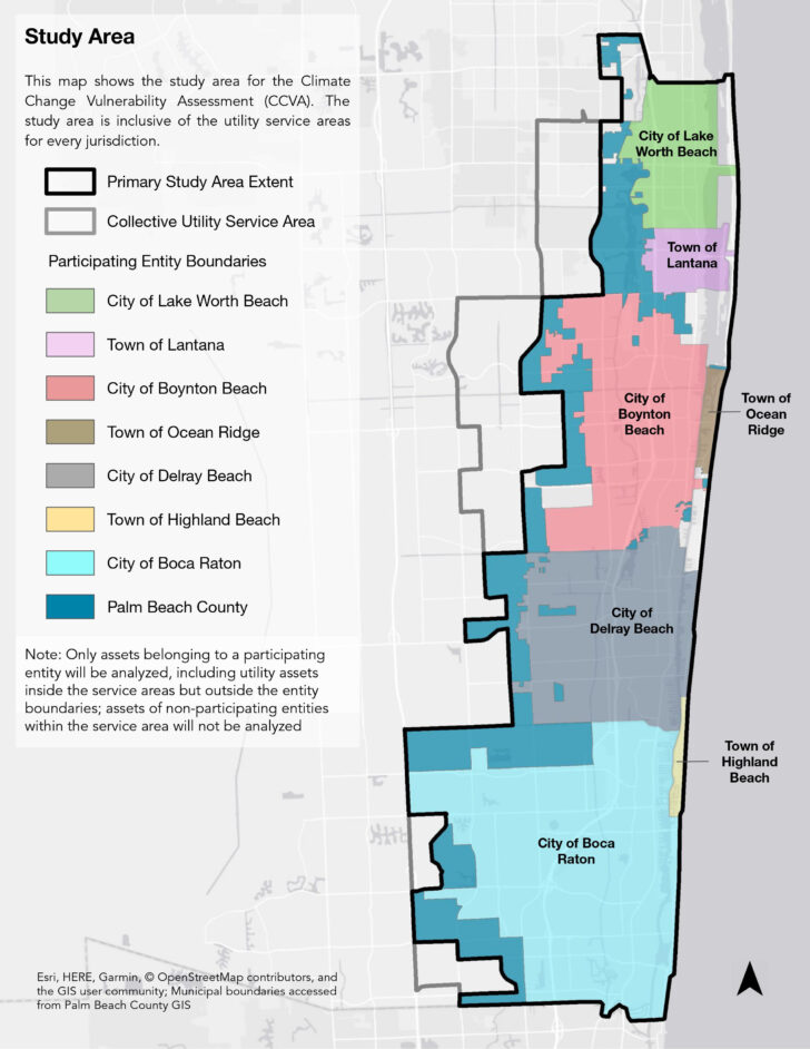 Map of Cities in Palm Beach County