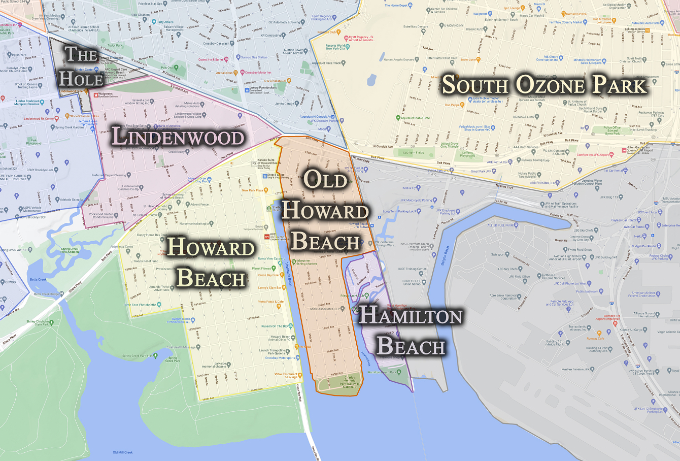Old Howard Beach — Cityneighborhoods.nyc pertaining to Map Of Howard Beach Queens Ny