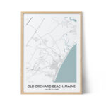 Old Orchard Beach Map Poster   Your City Map Art   Positive Prints Throughout Map Of Old Orchard Beach