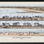 Old Orchard Beach Me 1879 Restored Map | Vintage City Maps For Map Of Old Orchard Beach Me