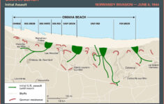 Omaha Beach | Facts, Map, &amp; Normandy Invasion | Britannica with Map of Omaha Beach France