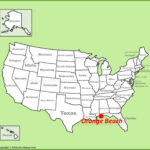 Orange Beach Location On The U.s. Map   Ontheworldmap Regarding Orange Beach Alabama On A Map