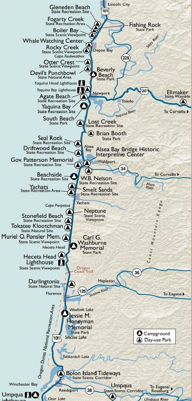 South Beach State Park Map