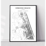 Ormond Beach Map Print | Ormond Beach Florida Map Print | Ormond Within Map Of Ormond Beach Fl