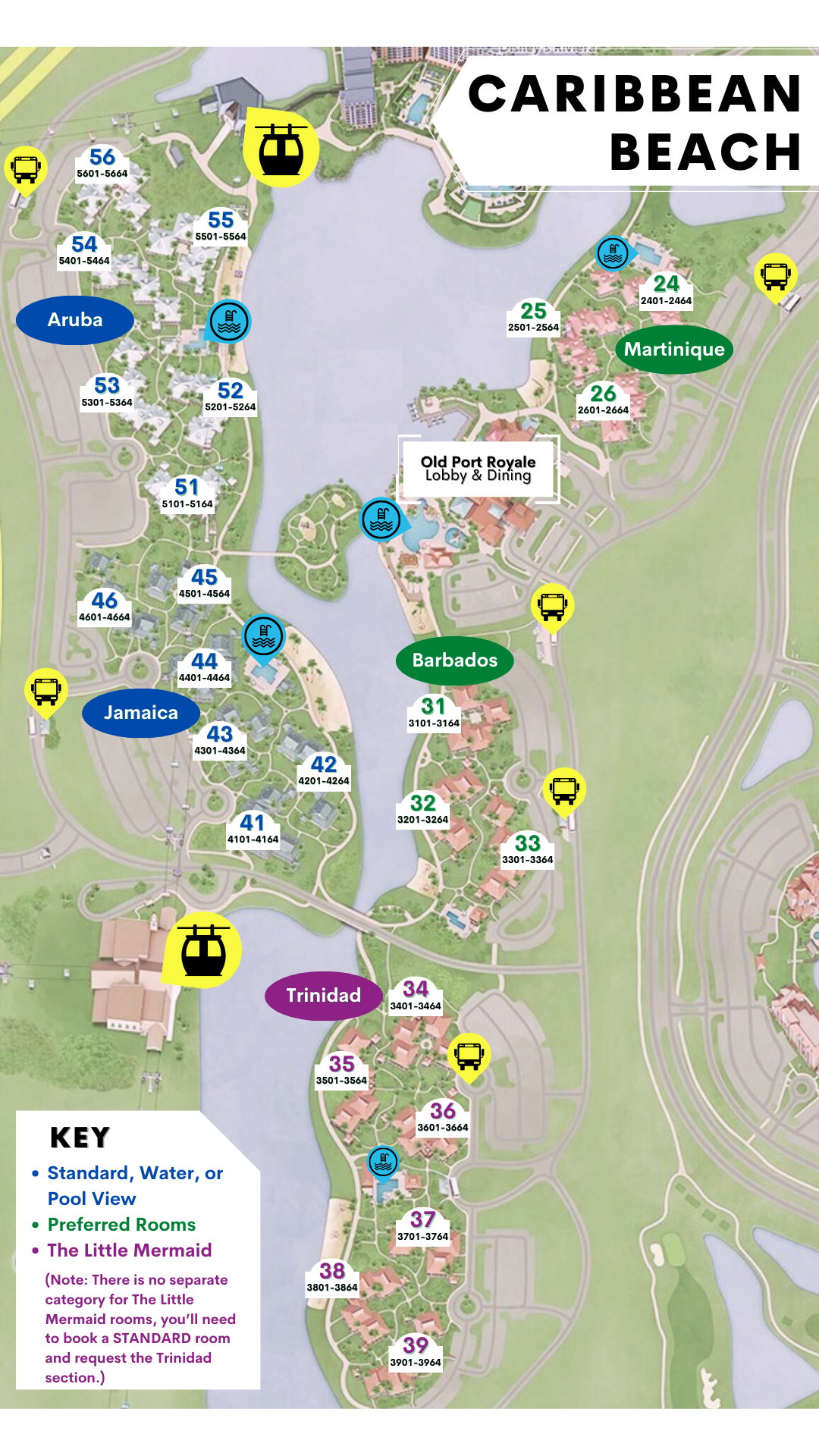 Our Review Of Caribbean Beach Resort (Pros/Cons) with regard to Map Of Disney Caribbean Beach Resort