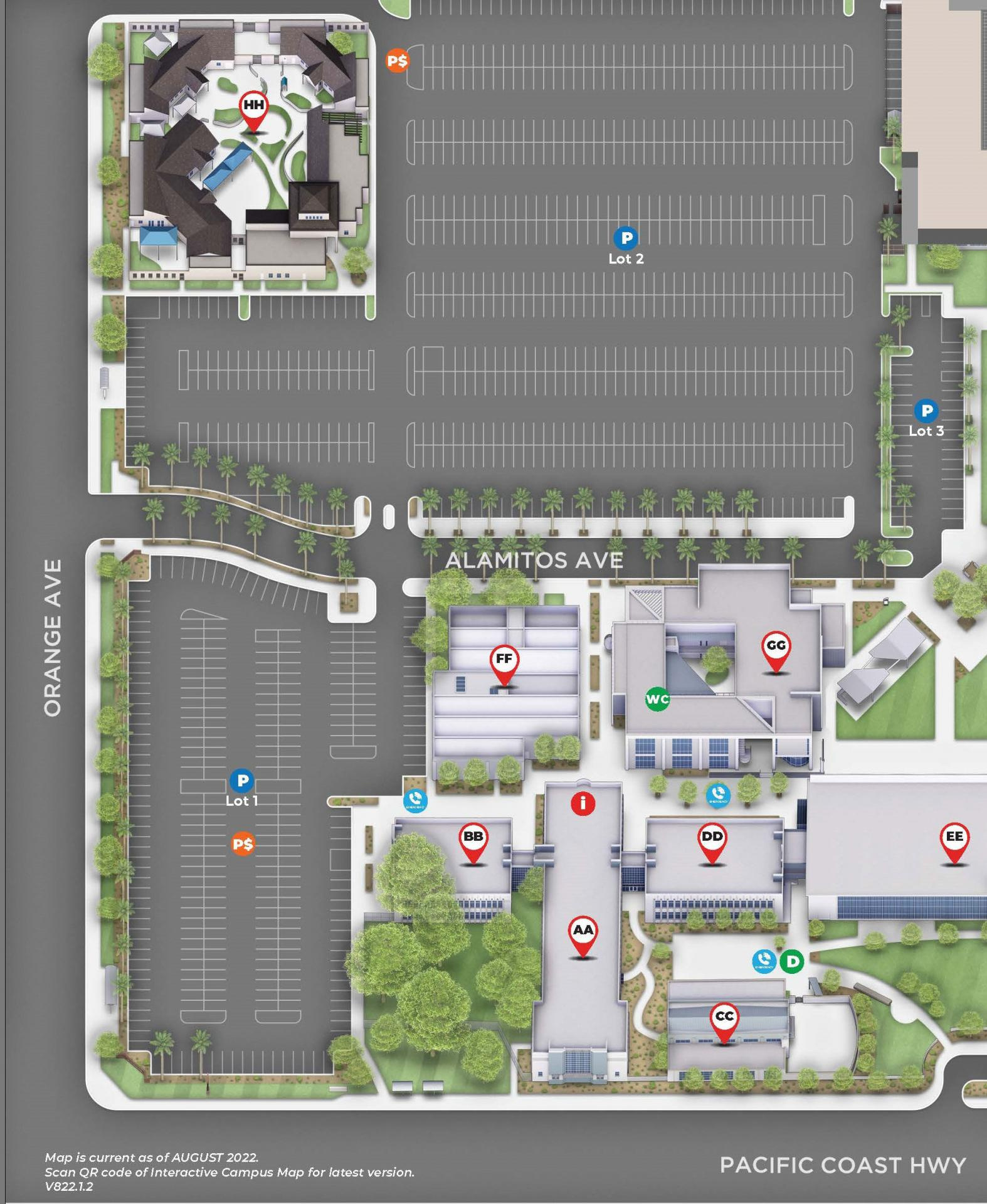 Outdoor Areas - Long Beach City College intended for Long Beach City College Map