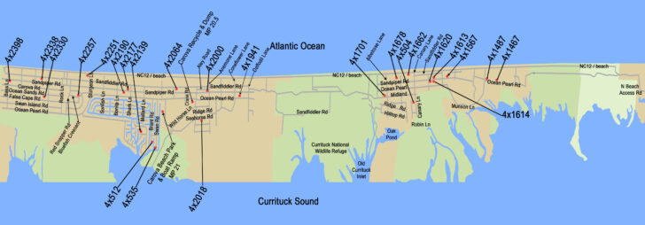 Map of Carova Beach Nc Map of Carova Beach Nc