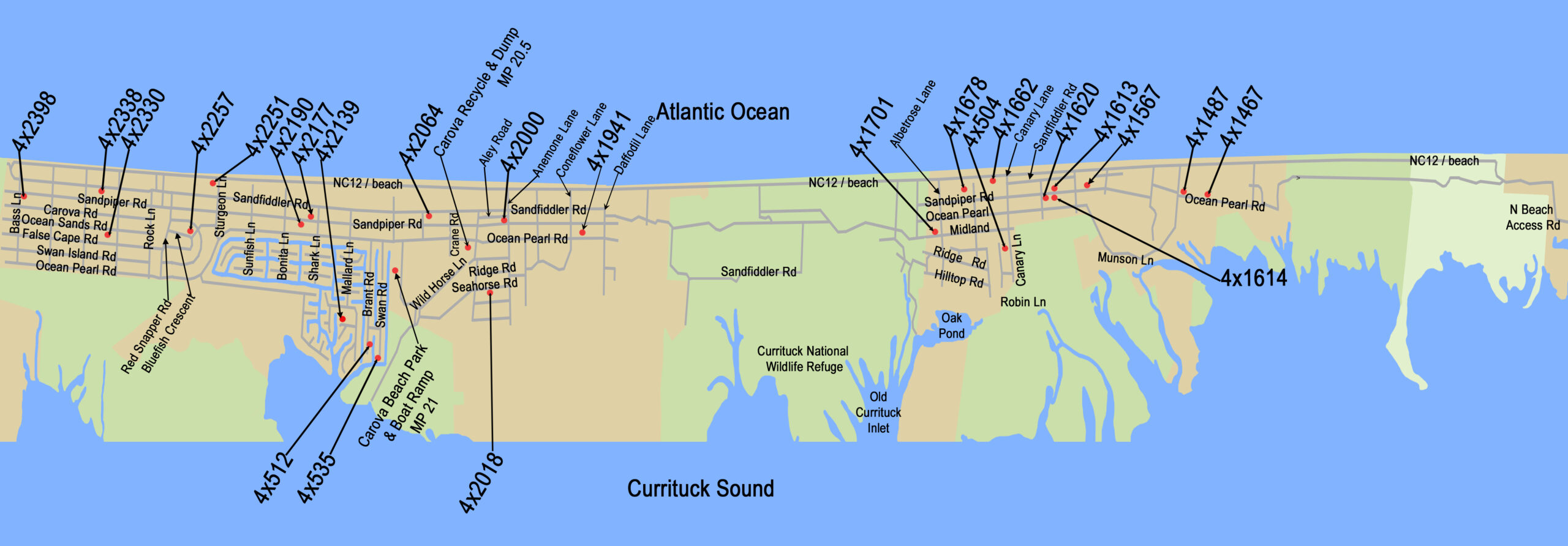 Outer Banks: 4X4 Beaches | Brindley Beach Vacations pertaining to Map Of Carova Beach Nc