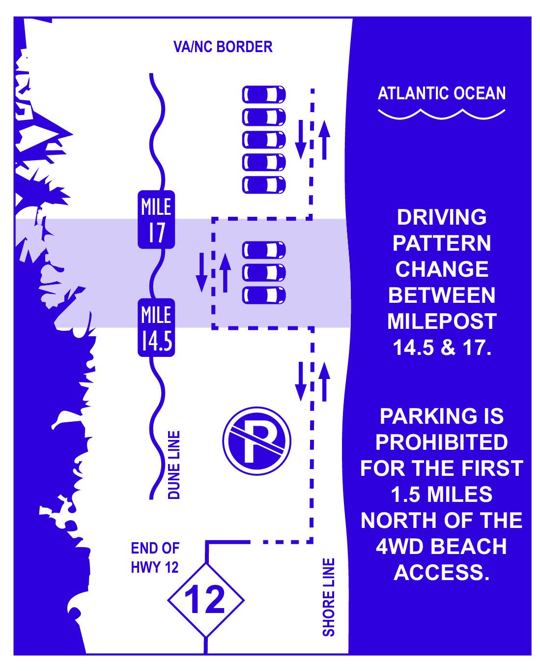 Outer Banks Beach Driving - Obx Beach Access with Outer Banks 4x4 Beach Access Map