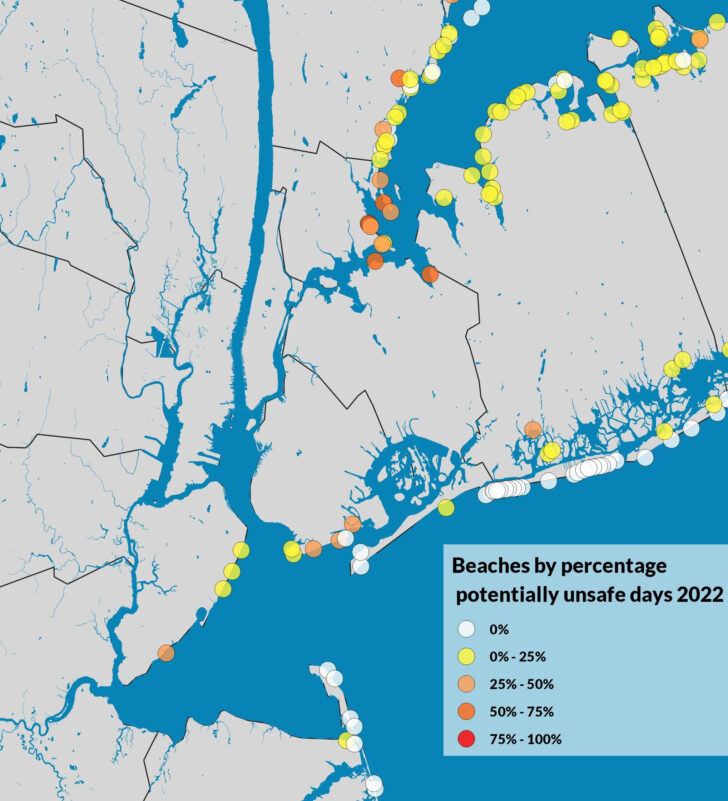 Map of New York Beaches