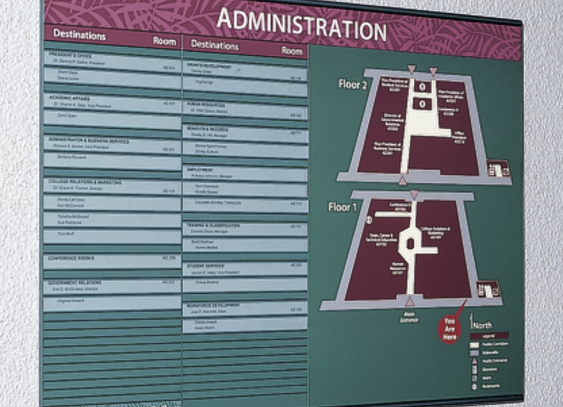 Palm Beach Community College Wayfinding intended for Palm Beach State Boca Campus Map