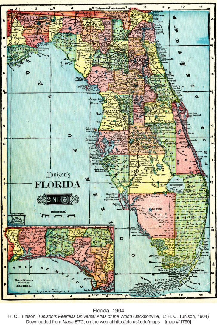 Palm Beach on Florida Map