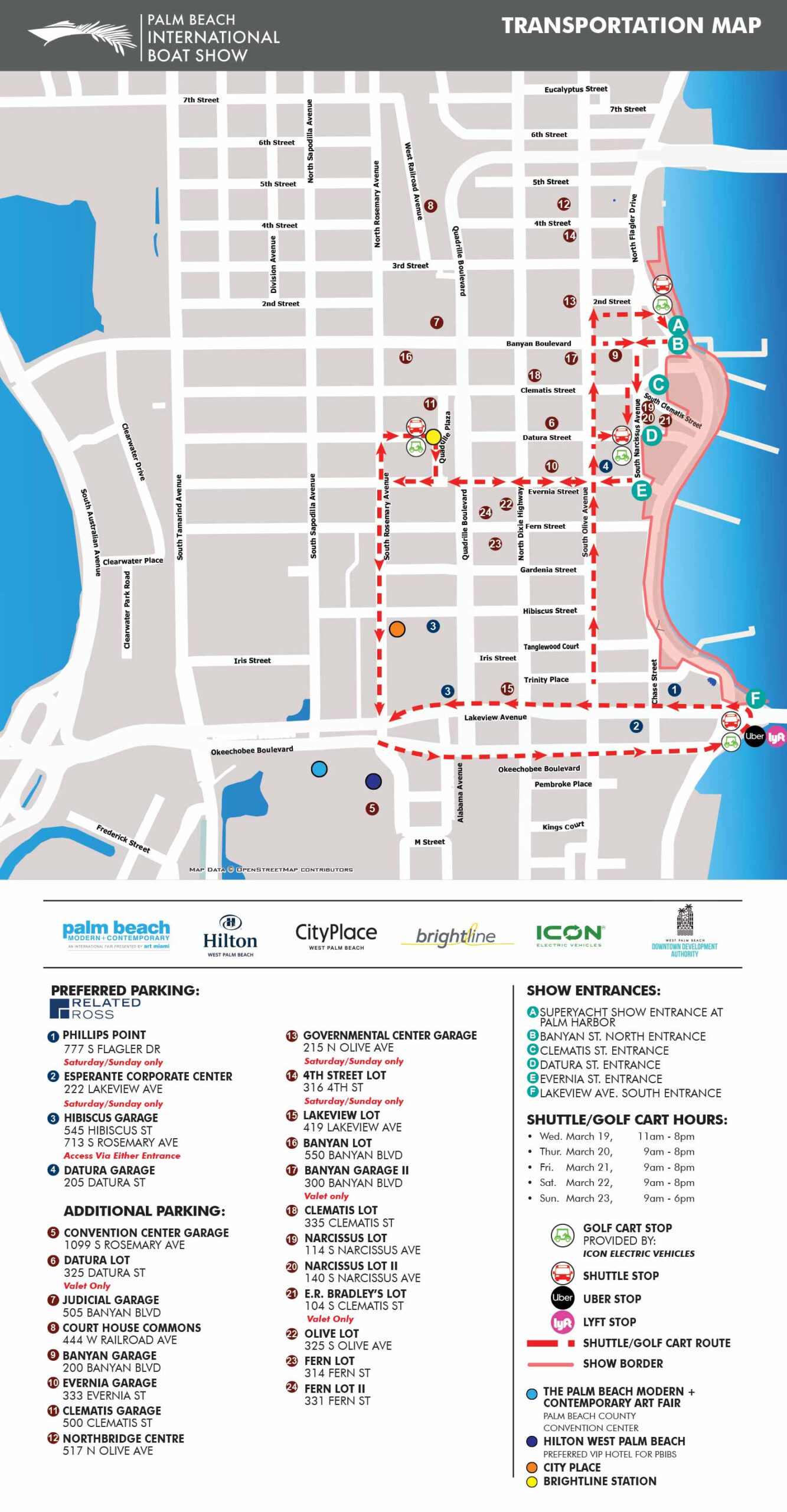 Palm Beach International Boat Show throughout Palm Beach Boat Show Map