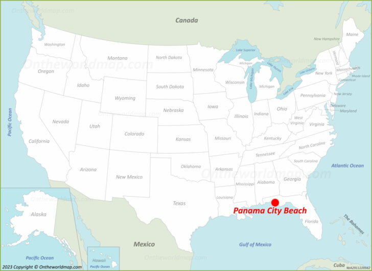Panama City Beach Location Map