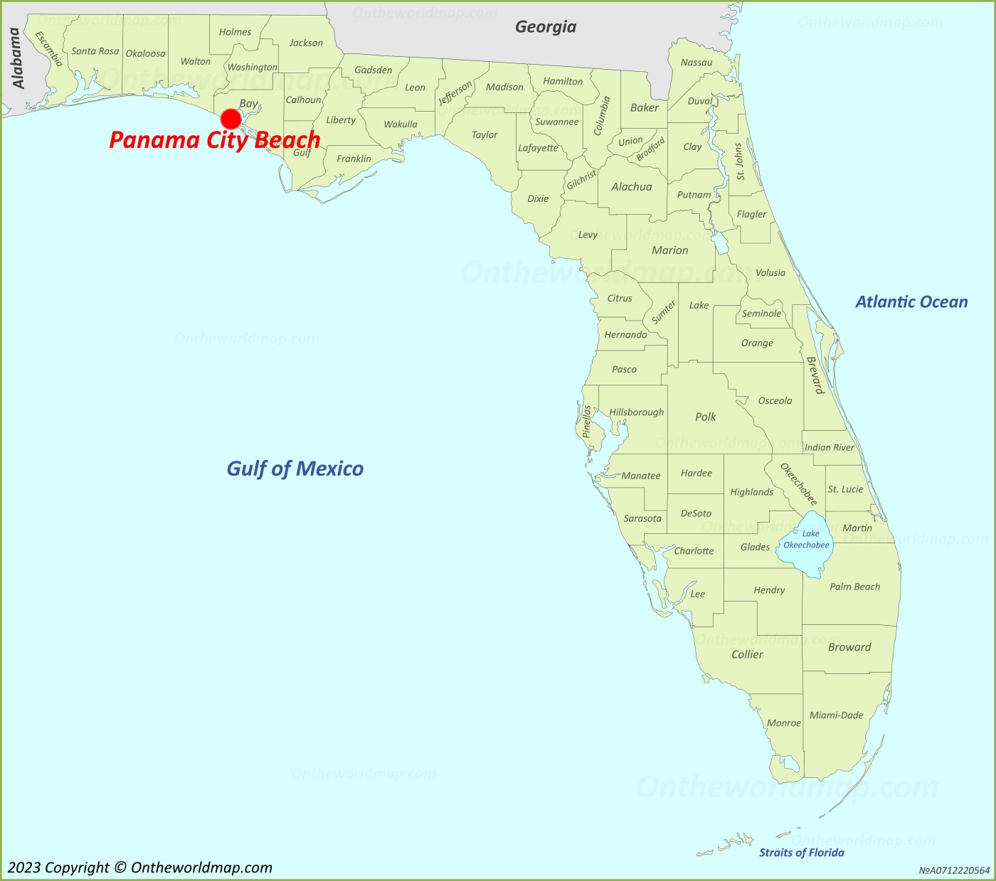 Panama City Beach Map | Florida, U.s. | Discover Panama City Beach with Map Of Panama Beach Florida