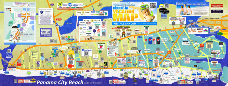Map of Florida Panama City Beach Map of Florida Panama City Beach
