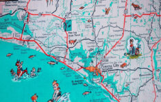 Panama City St Joe Florida Panhandle Beach Retro Map Print Funky Vintage  Turquoise Photo Seagrove Beach - Etsy.de within Map of Panama Beach Florida