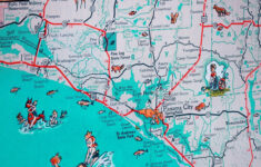 Panama City St Joe Florida Panhandle Beach Retro Map Print Funky Vintage  Turquoise Photo Seagrove Beach with regard to Beaches In Panhandle Of Florida Map