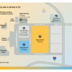 Parking & Directions Within Long Beach Airport Terminal Map