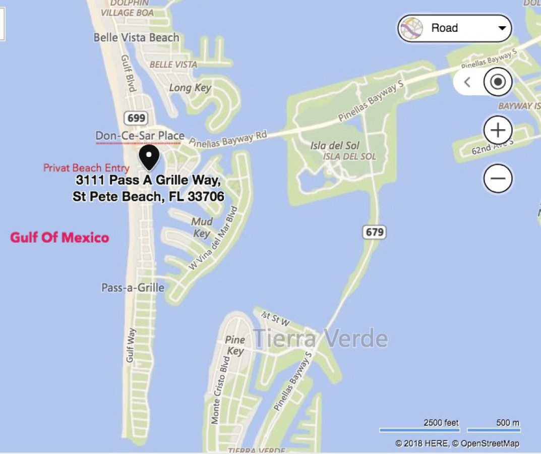 Pass-A-Grille Beach Marina Bay Dock Pool Boat Slip | St Pete Beach with Pass A Grille Beach Map