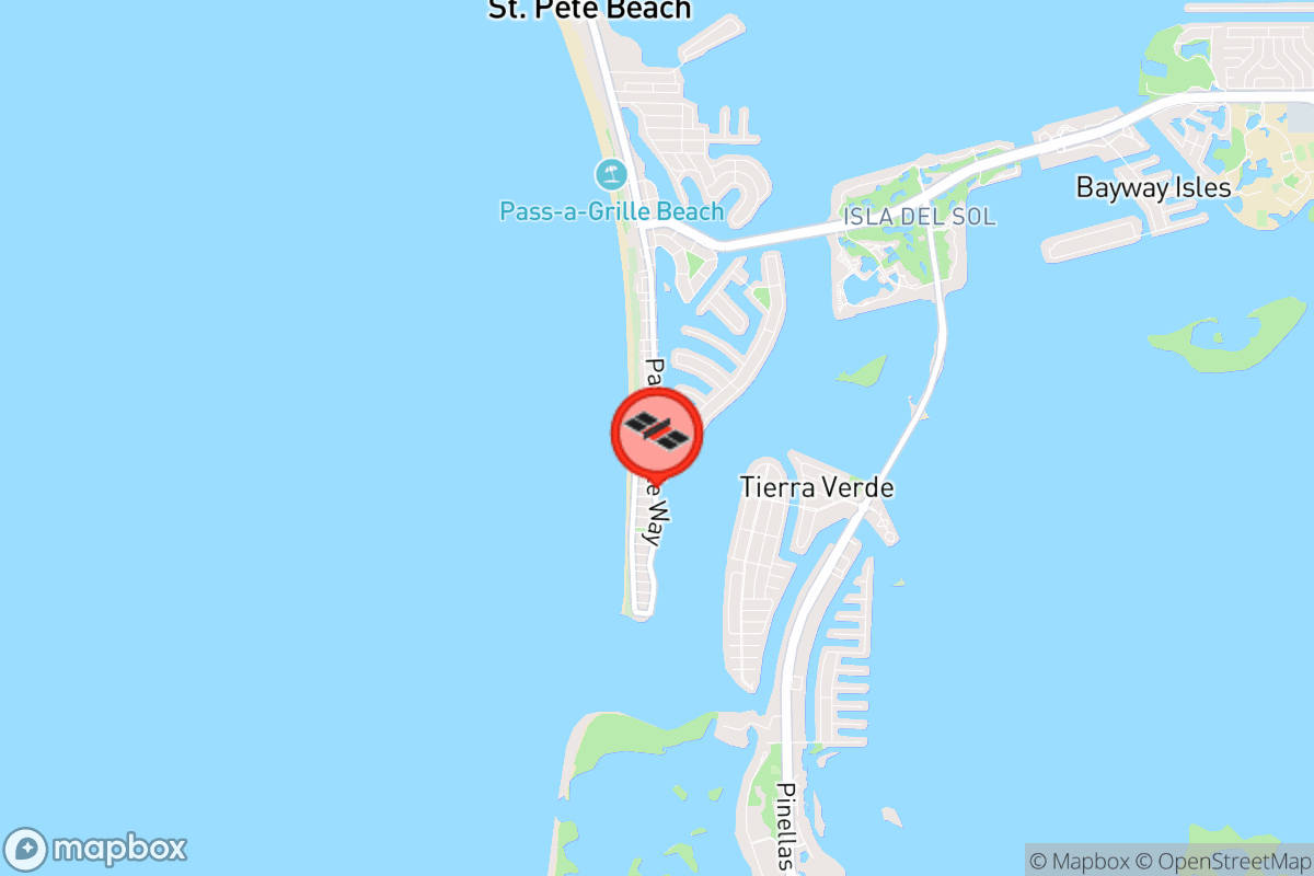 Pass-A-Grille | Play Pickleball throughout Pass A Grille Beach Map