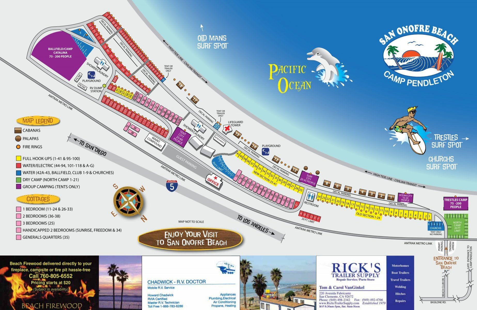 Pdf 519K - Mccs Camp Pendleton regarding San Onofre Beach Camping Map