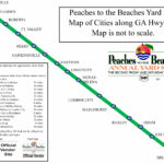 Peaches To Beaches Yard Sale Map   Allongeorgia Inside Peaches To The Beaches Map