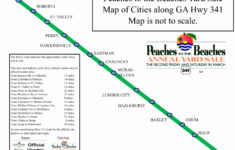 Peaches To Beaches Yard Sale Map - Allongeorgia inside Peaches To The Beaches Map
