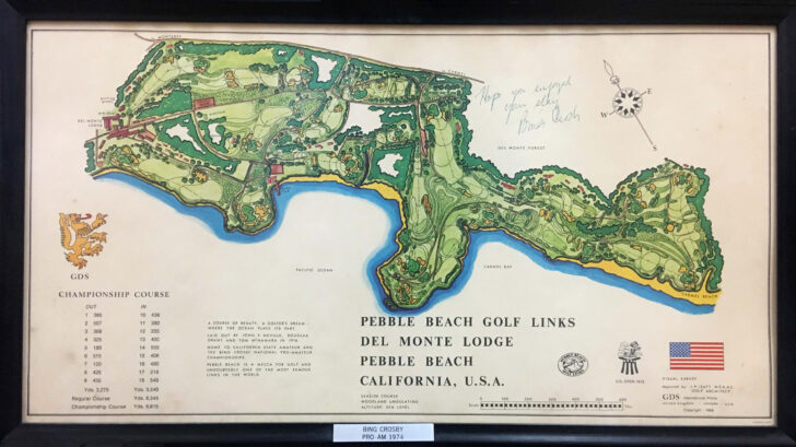 Map of Pebble Beach Golf Courses