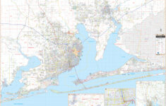 Pensacola &amp; Milton, Fl Wall Mapkappa - The Map Shop for Map of Pensacola Beach Fl