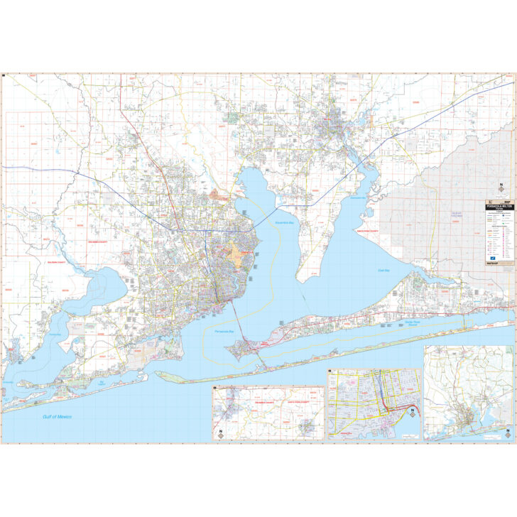Map of Pensacola Beach Fl