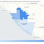 Percentage Of Central American Population In Huntington Beach For Huntington Beach Ca Zip Code Map