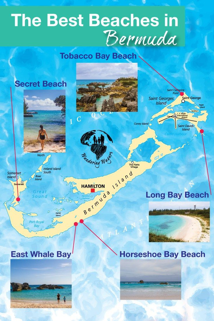 Pin On Cruising throughout Map Of Beaches In Bermuda