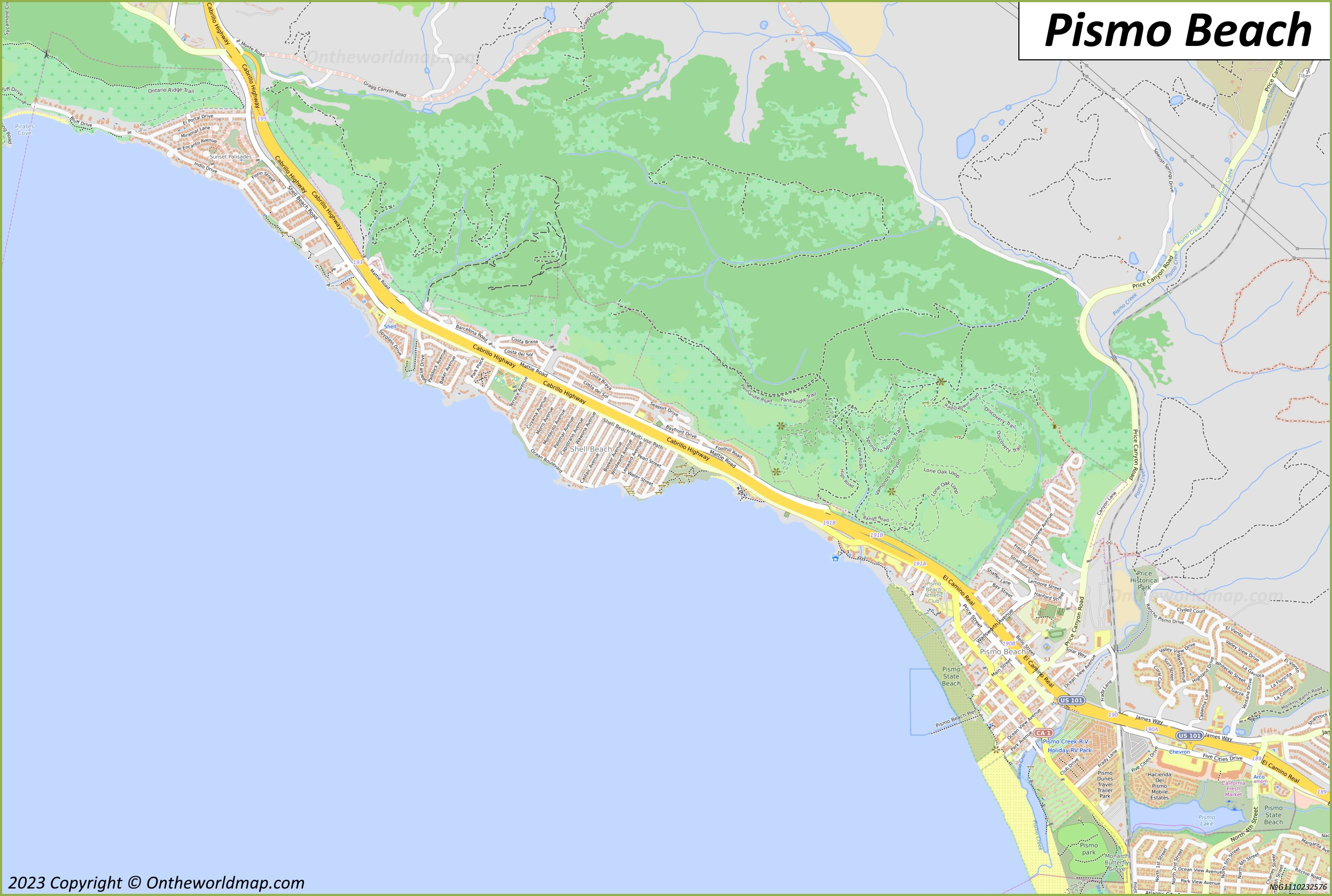 Pismo Beach Map | California, U.s. | Discover Pismo Beach With regarding Pismo Beach On A Map