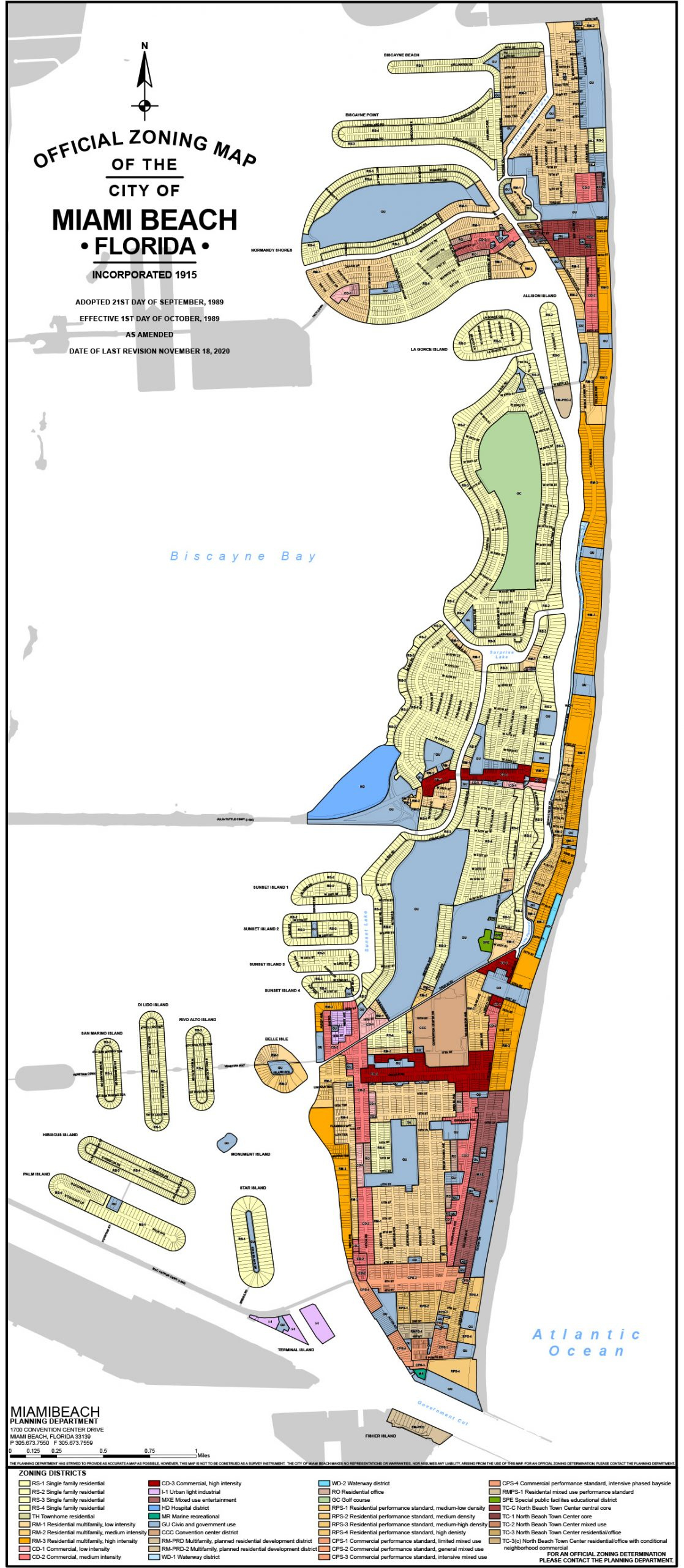Planning Maps And Guidelines - City Of Miami Beach with regard to City of Miami Beach Map