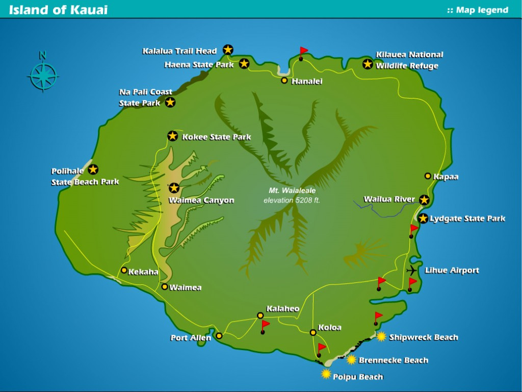 Poipu Properties Aerial Maps | Suite Paradise within Map Of Kauai Hawaii Beaches